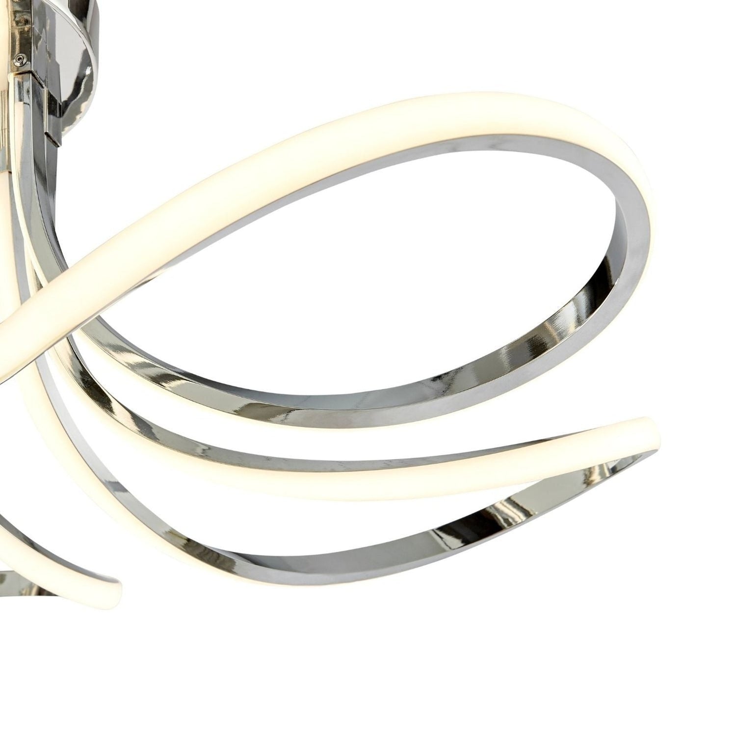 6 Petal Flower Led Strip Chandelier // Chrome And Dimmable | Finesse | Home Elegance USA