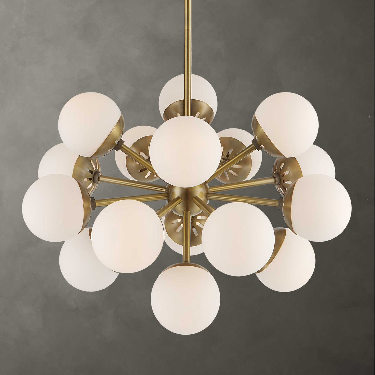 Droplet 16 Light Sputnik Chandelier - Yellow by Uttermost - View 1
