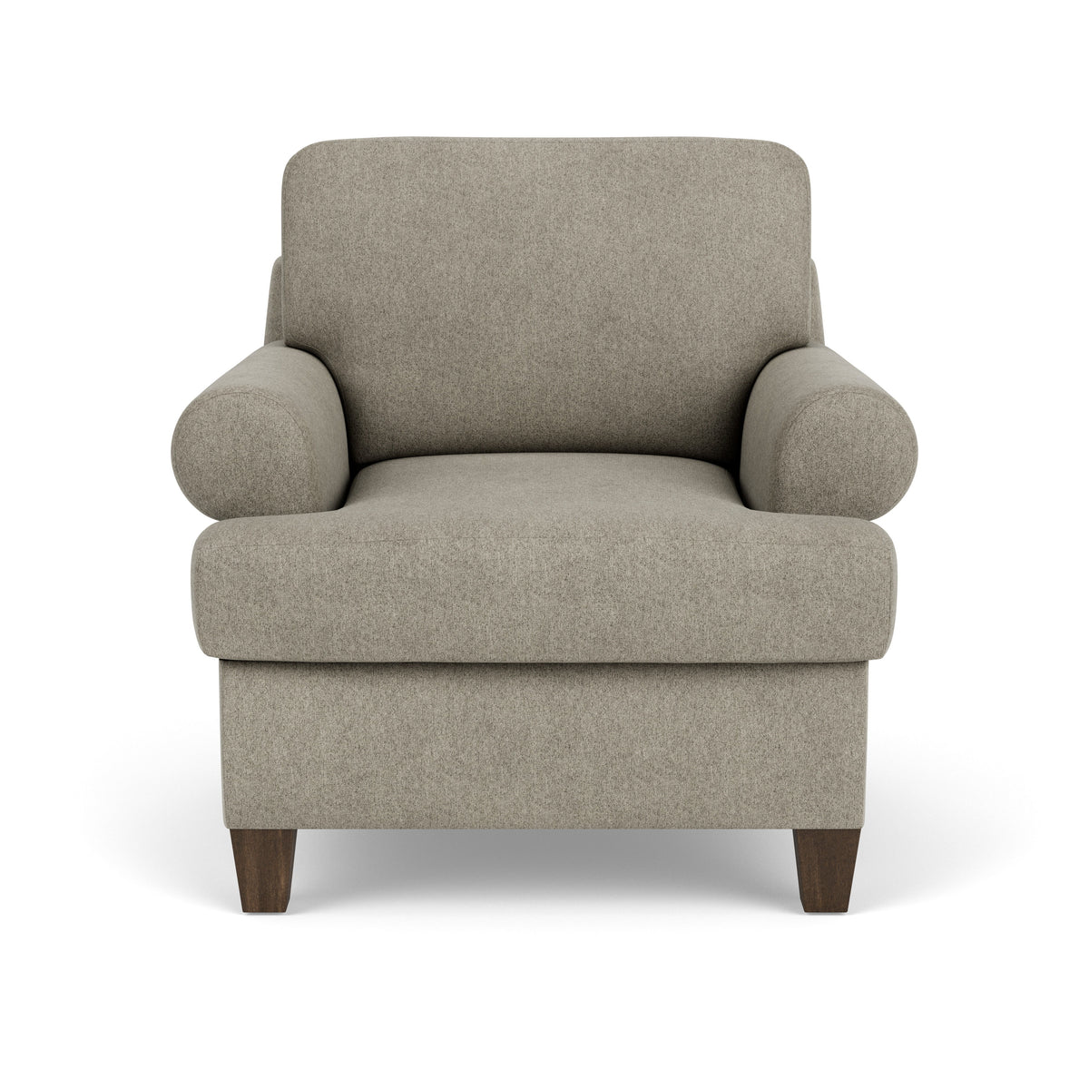 Moxy Fabric Arm Chair, T-Shaped Seat Cushion, Curved Sock Arms | Flexsteel