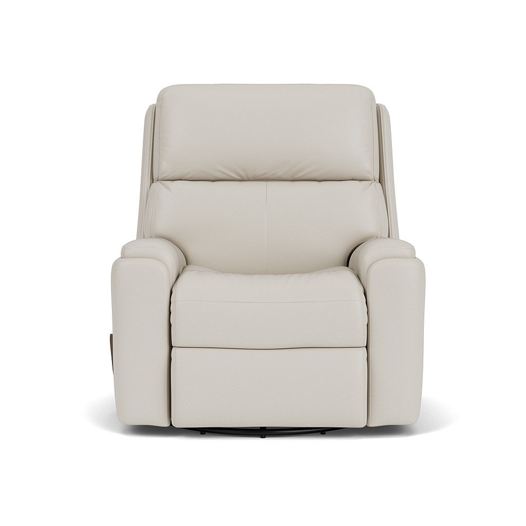 Rio Transitional Leather Swivel Gliding Recliner | Flexsteel