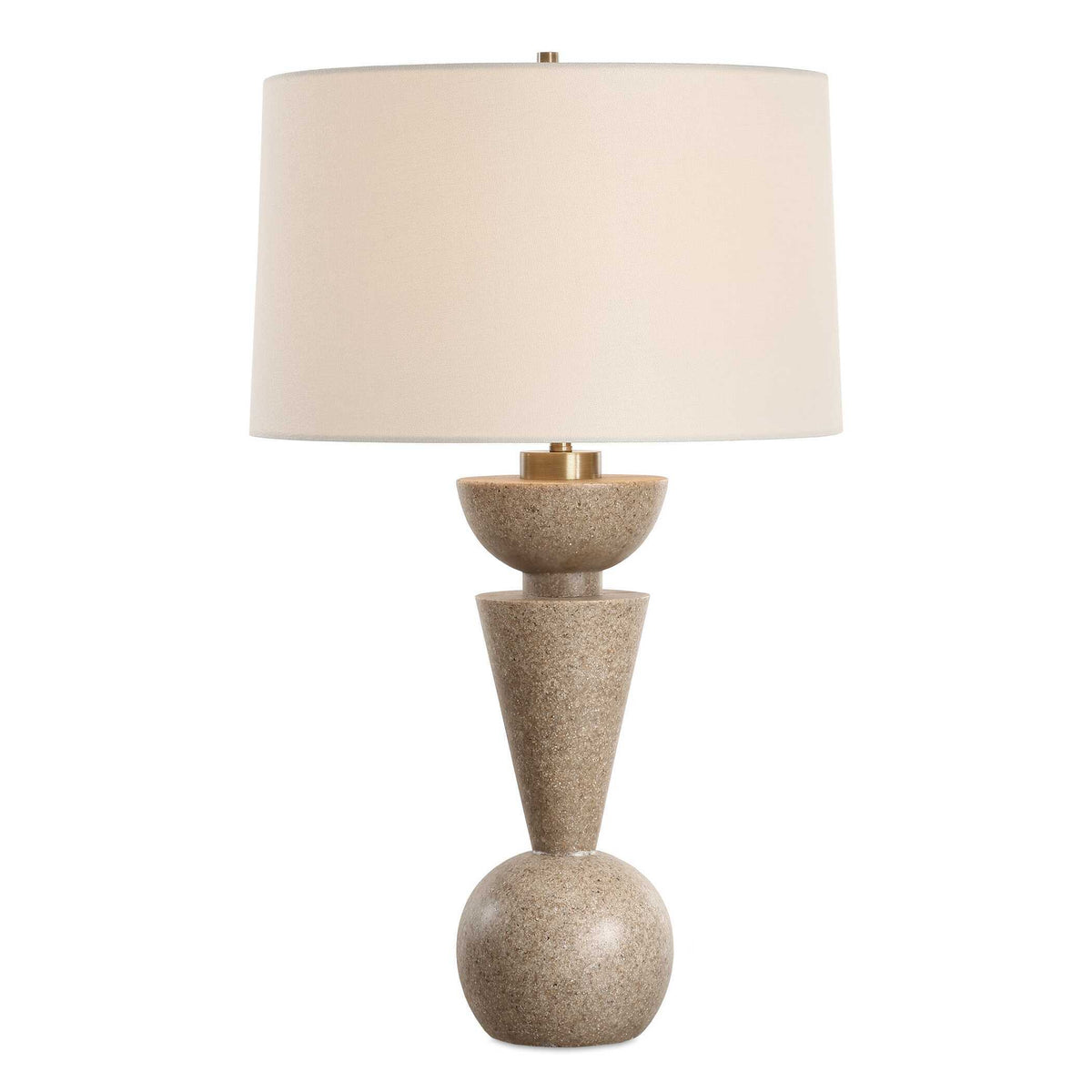 Cullum Geometric Table Lamp - Light Brown by Uttermost - View 1