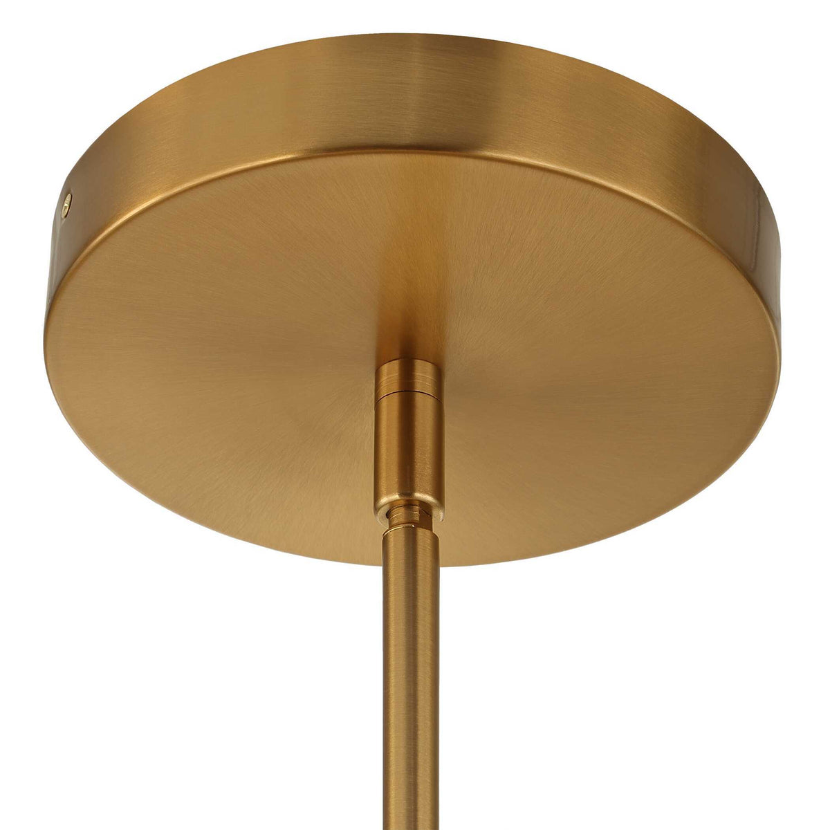Wedge 12 Light LED Brass Chandelier White / Gold - Gold / White by Uttermost - View 14
