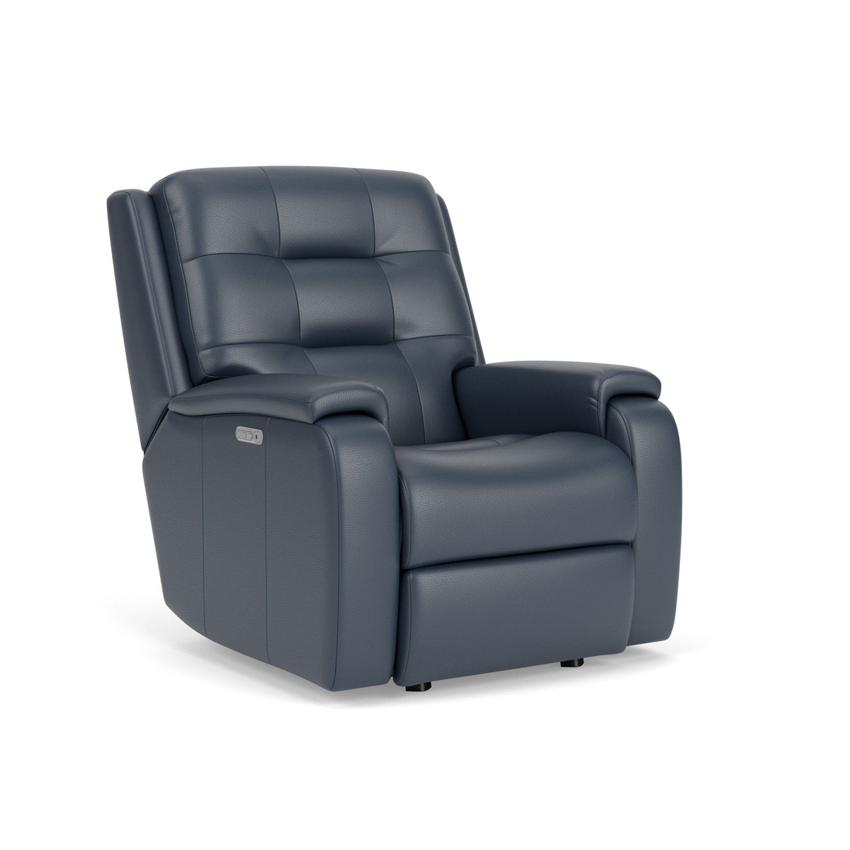 Arlo Transitional Leather Power Rocking Recliner, Power Headrest & Lumbar | Flexsteel