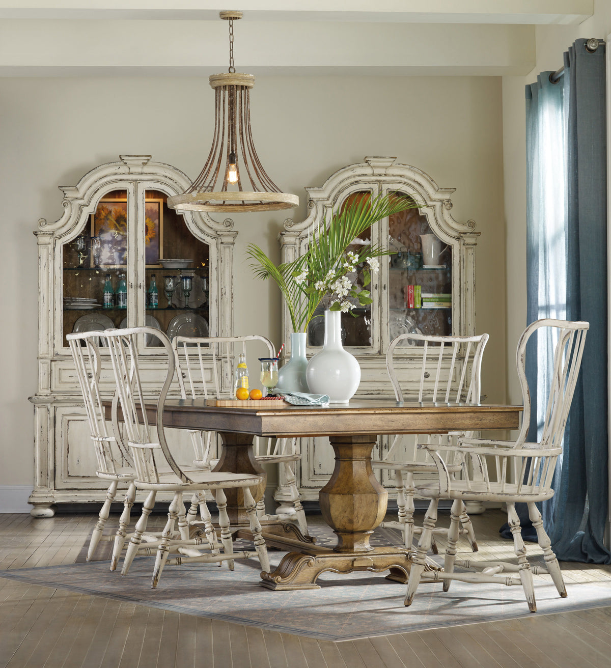 Sanctuary Spindle Back Side Chair - White by Hooker Furniture - View 3