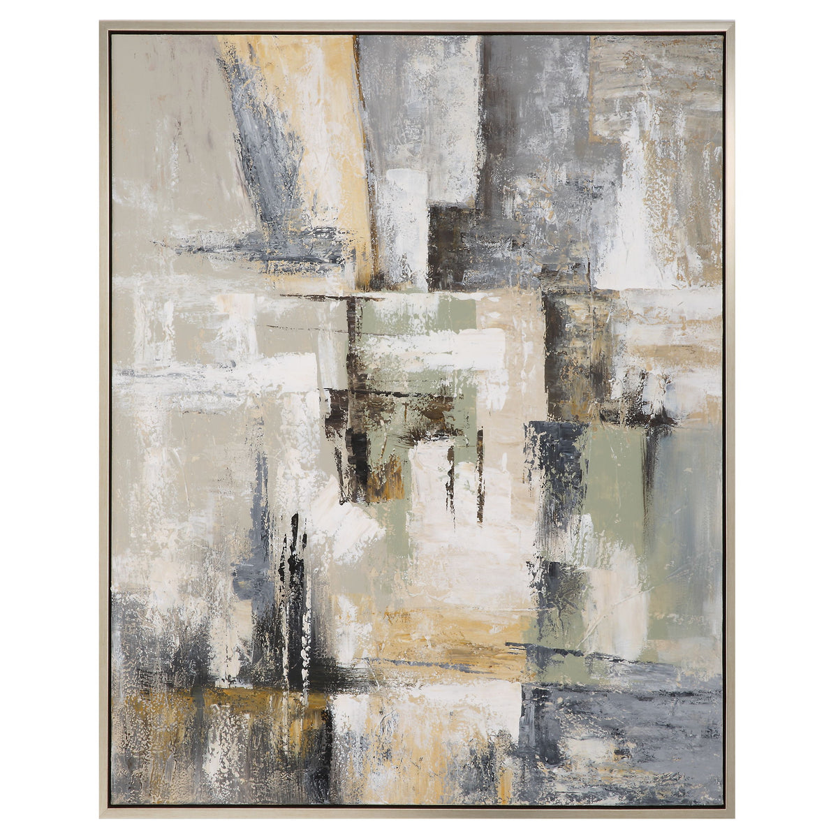 Intuition Hand Painted Abstract Art - Beige by Uttermost - View 1