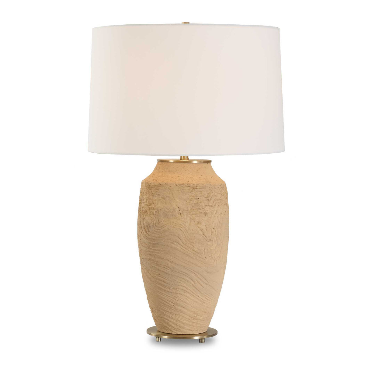 Sandstone Flow Table Lamp Terracotta - Light Brown by Uttermost - View 1