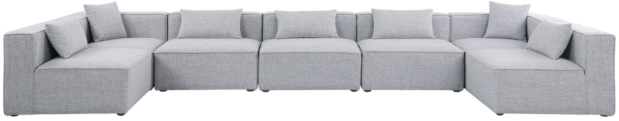 Cube - Modular Sectional 7 Piece - Gray | Home Elegance USA