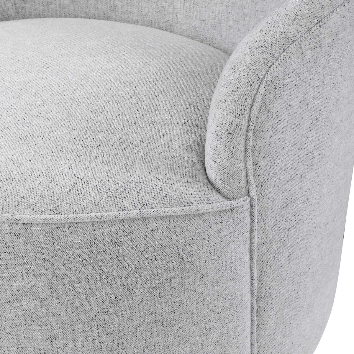 Hobart Casual Swivel Chair - Light Gray by Uttermost - View 8