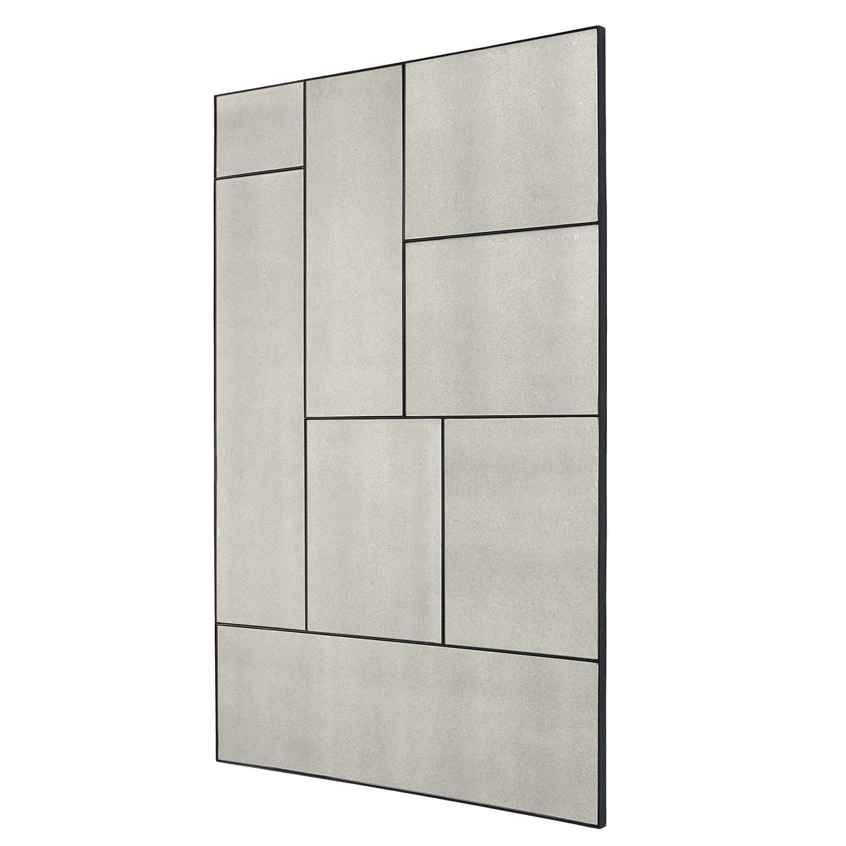 Puzzle Piece Oversized Mirror - Black by Uttermost - View 4