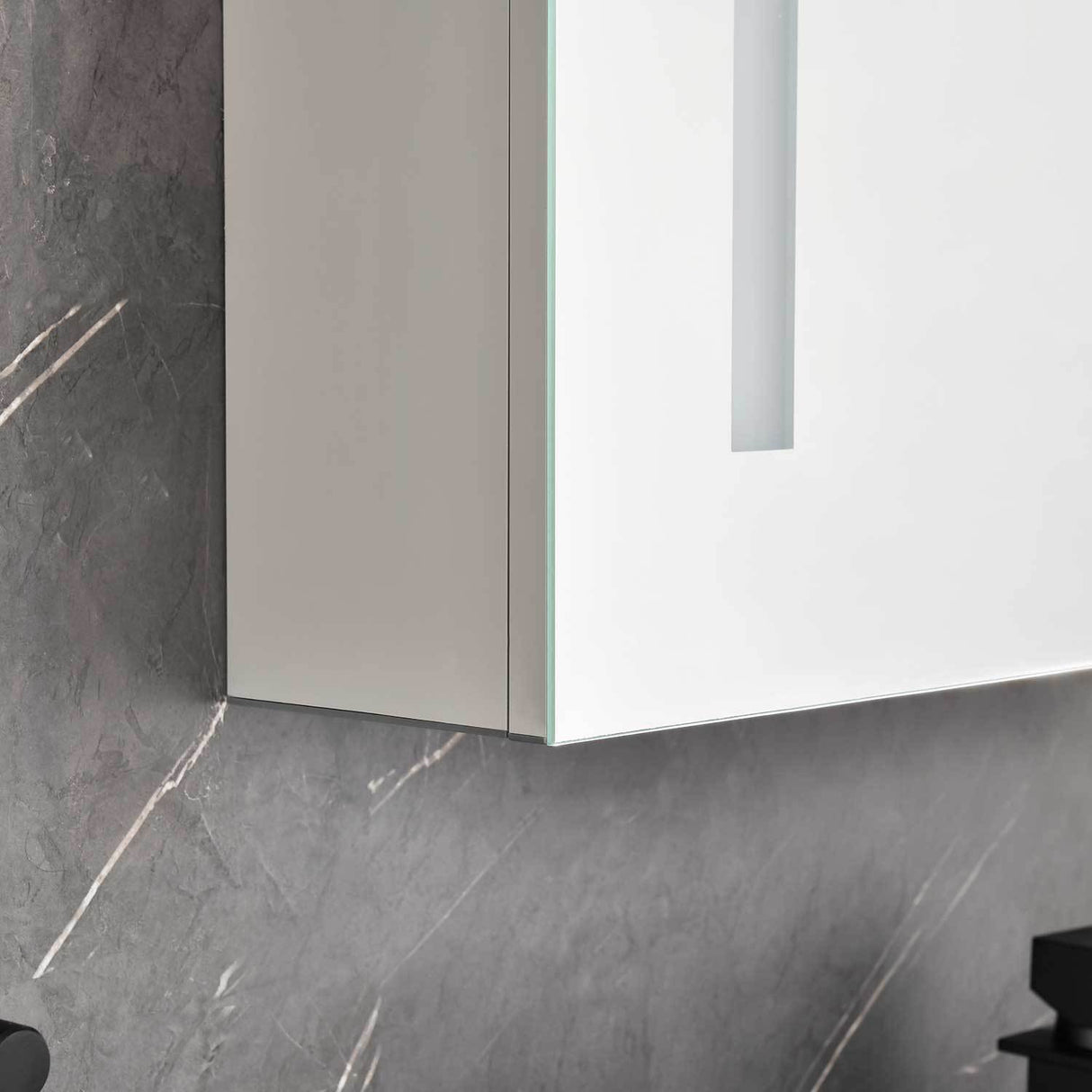 40in. W x 30 in. H LED Large Rectangular Aluminum Alloy Surface Mount Medicine Cabinet with Mirror | Home Elegance USA