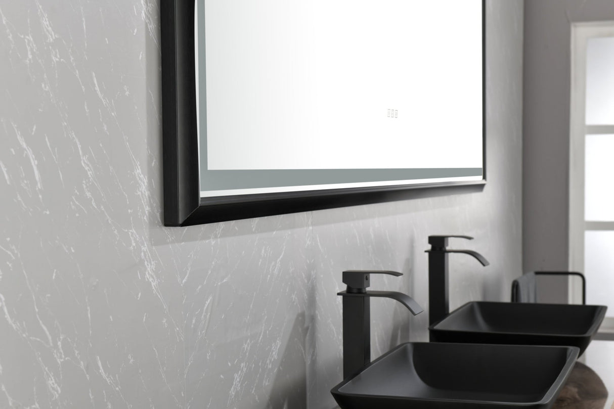 88 in. W x 38 in. H Super Bright Led Bathroom Mirror with Lights, Metal Frame Mirror Wall Mounted Lighted Vanity Mirrors for Wall, Anti Fog Dimmable Led Mirror for Makeup, Horizontal/Verti | Home Elegance USA