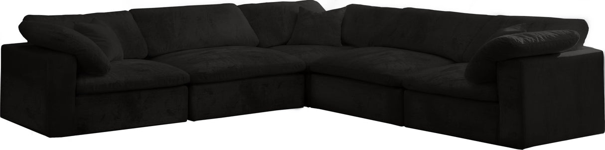 Cozy - Modular Sectional Cloud - Black - Fabric | Home Elegance USA