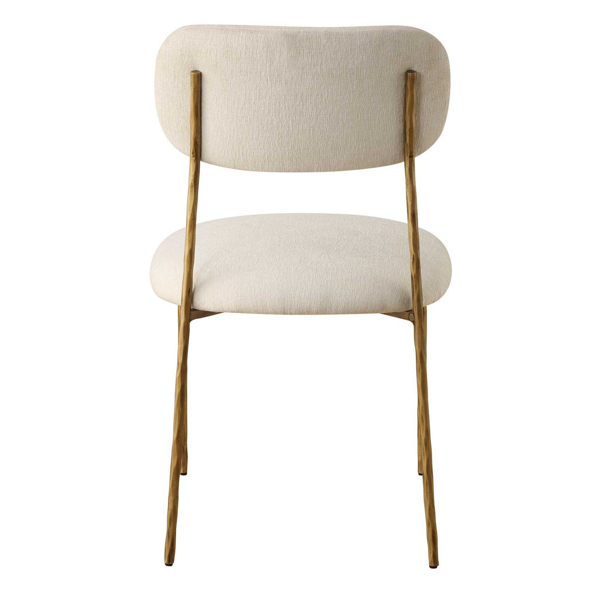 Capture Dining Chair (Set of 2) Gold / White - White / Gold by Uttermost - View 7