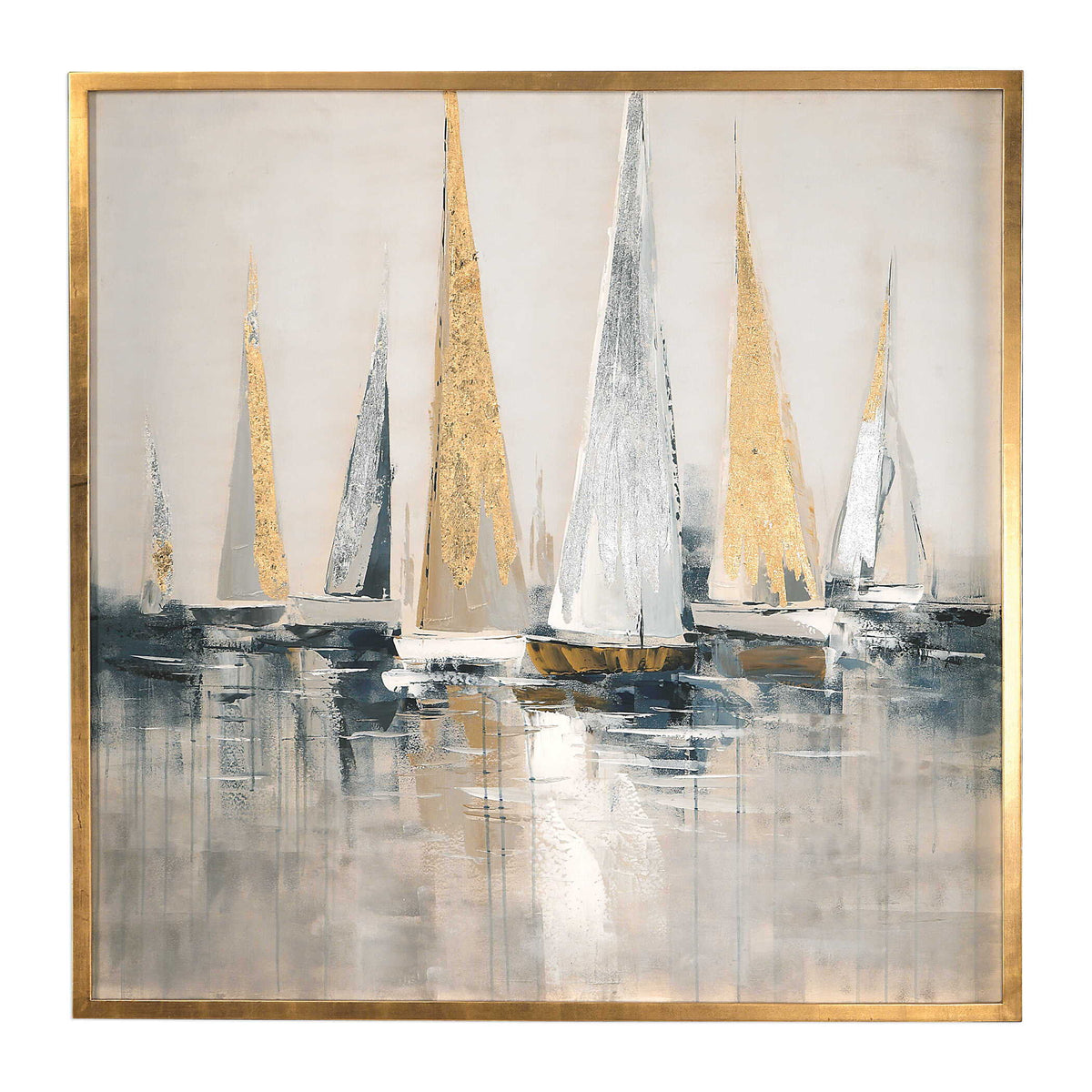 Regatta Nautical Art - Blue / Yellow by Uttermost - View 1