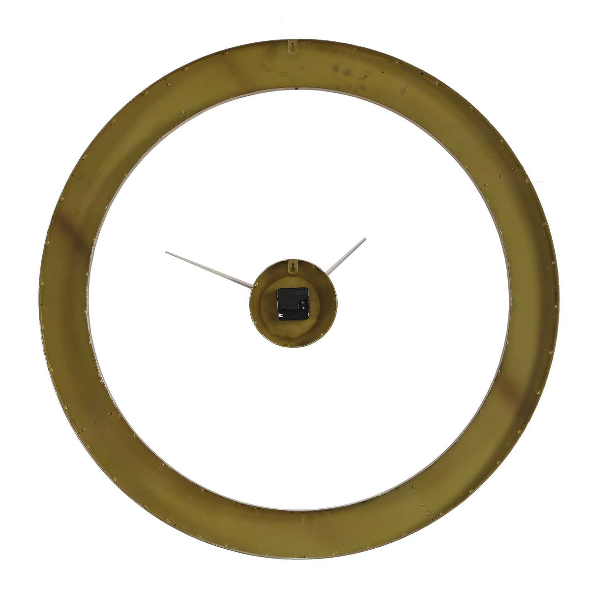 Ivory Halo Minimalist Wall Clock - Gold / White by Uttermost - View 7