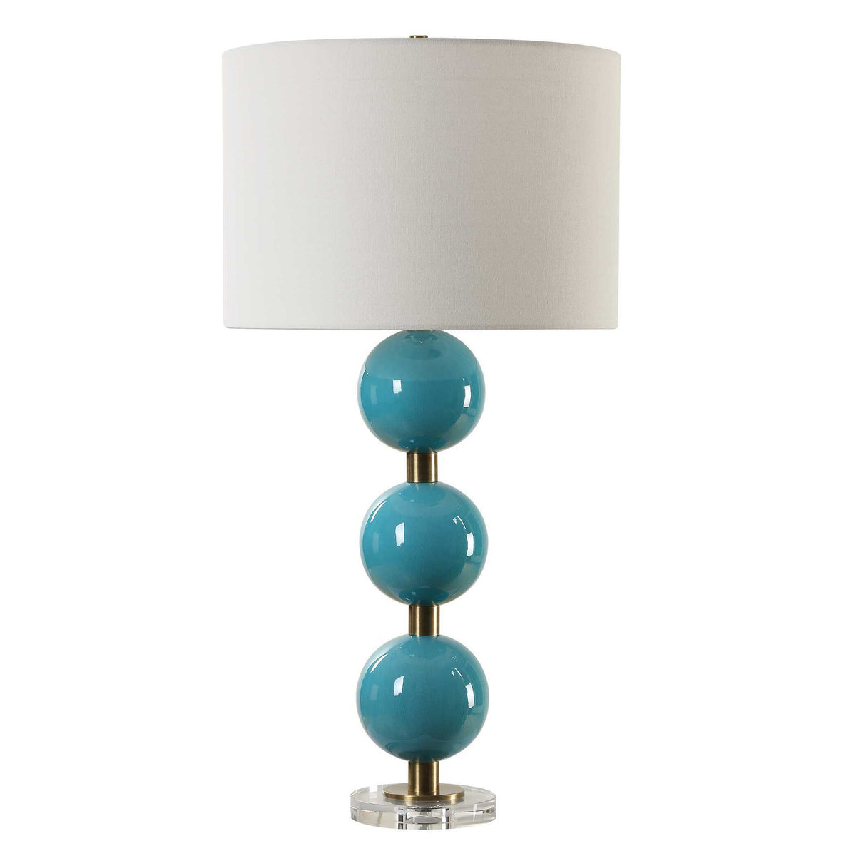 Palawan Blue Glaze Table Lamp by Uttermost - View 4