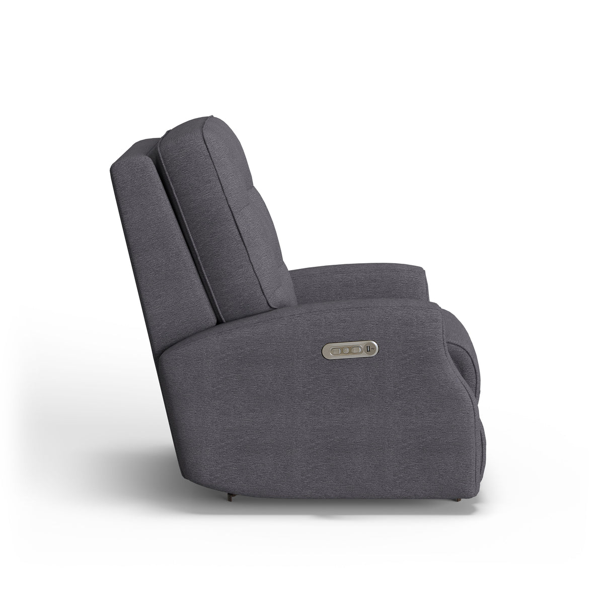 Devon Transitional Fabric Power Rocking Recliner, Power Headrest | Flexsteel