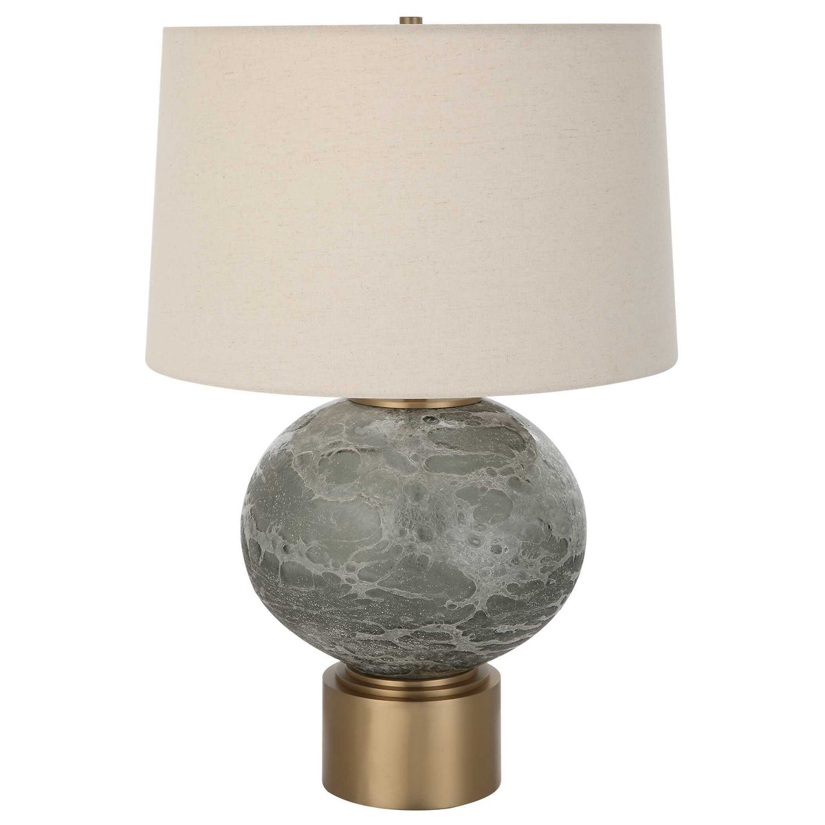 Lunia Gray Glass Table Lamp - Dark Gray by Uttermost - View 4
