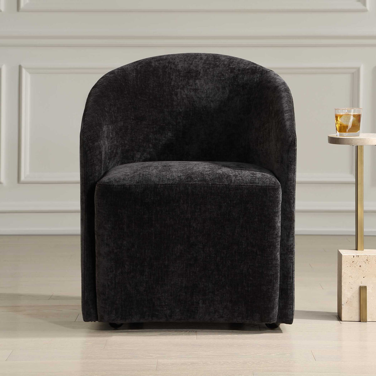 Harbor Dining Chair Charcoal - Dark Gray by Uttermost - View 2