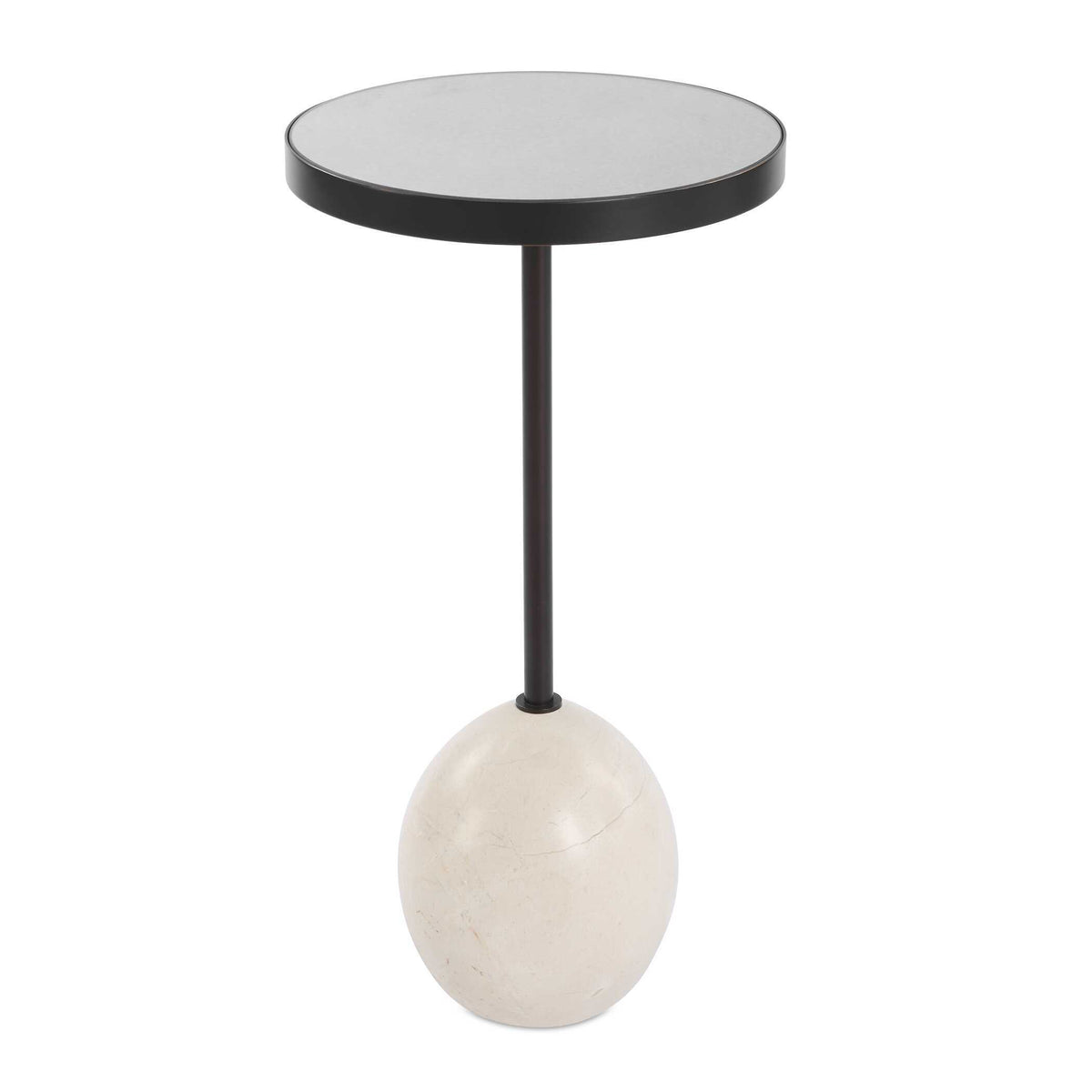Odesa Marble Accent Table - Black / White by Uttermost - View 1