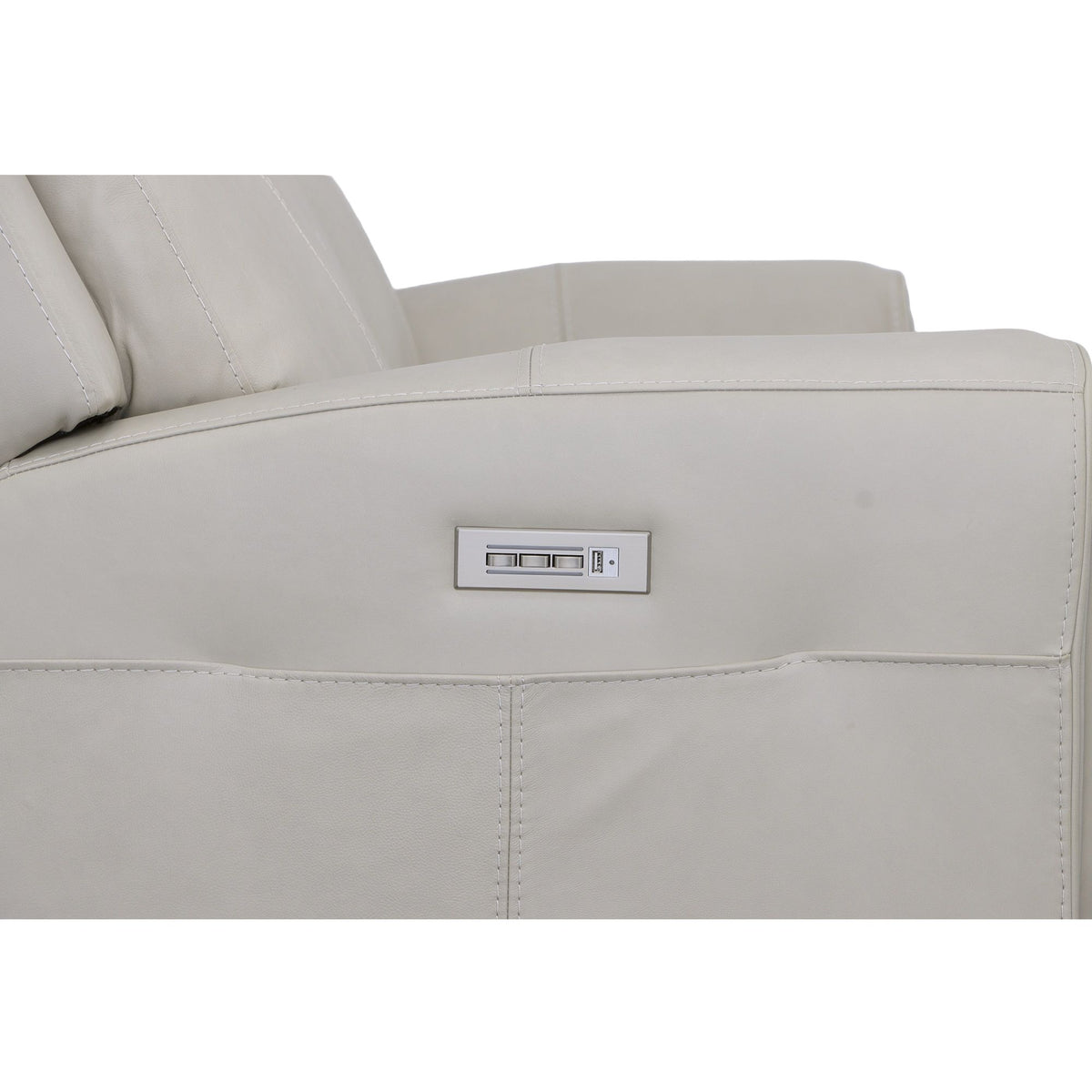 Barnett Power Reclining Sofa With Power Headrests & Lumbar - Timber | Flexsteel