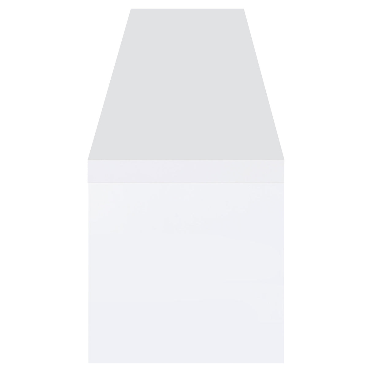 Jude 2 - drawer 71" TV Stand With Shelving White High Gloss | Coaster | Home Elegance USA