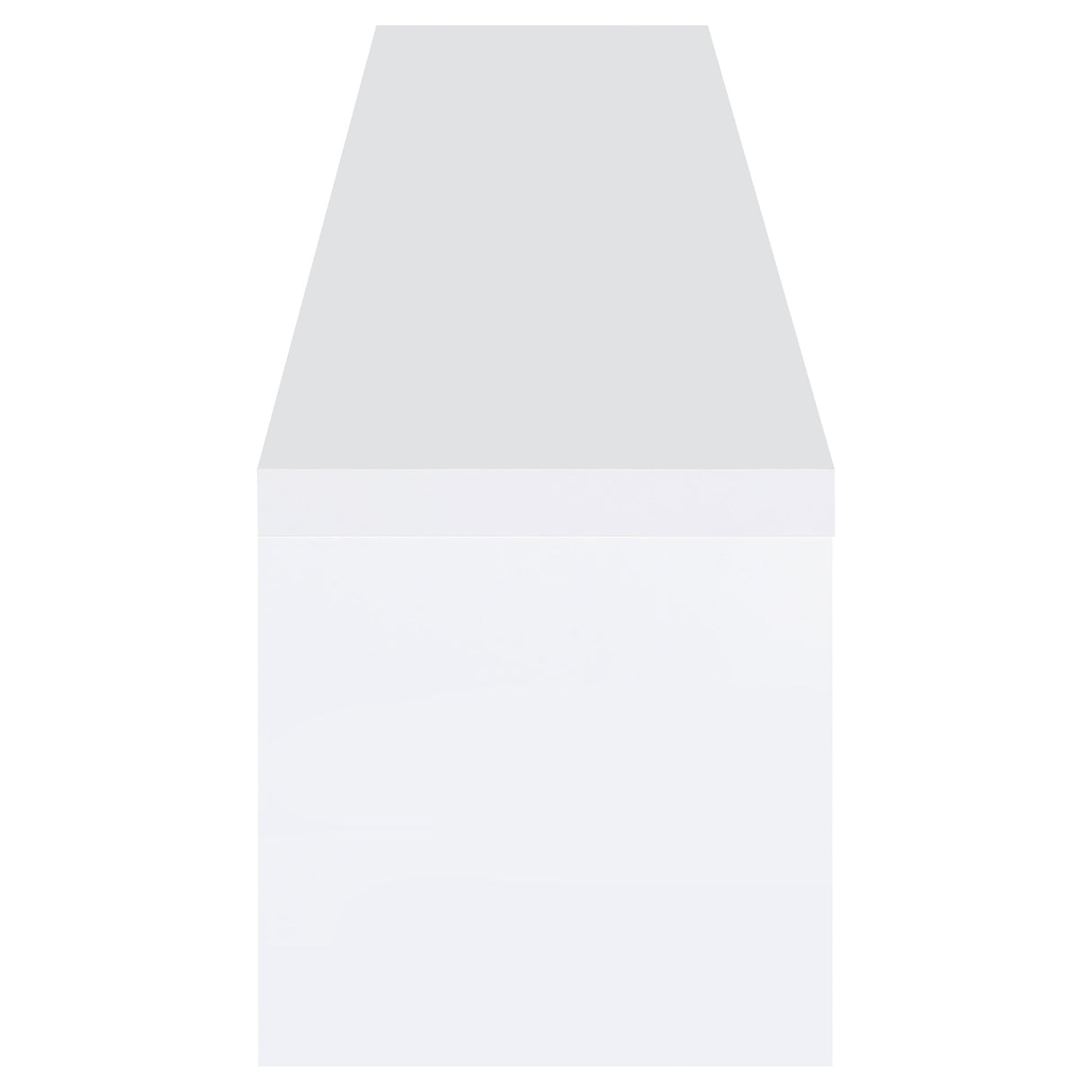 Jude 2 - drawer 71" TV Stand With Shelving White High Gloss | Coaster | Home Elegance USA