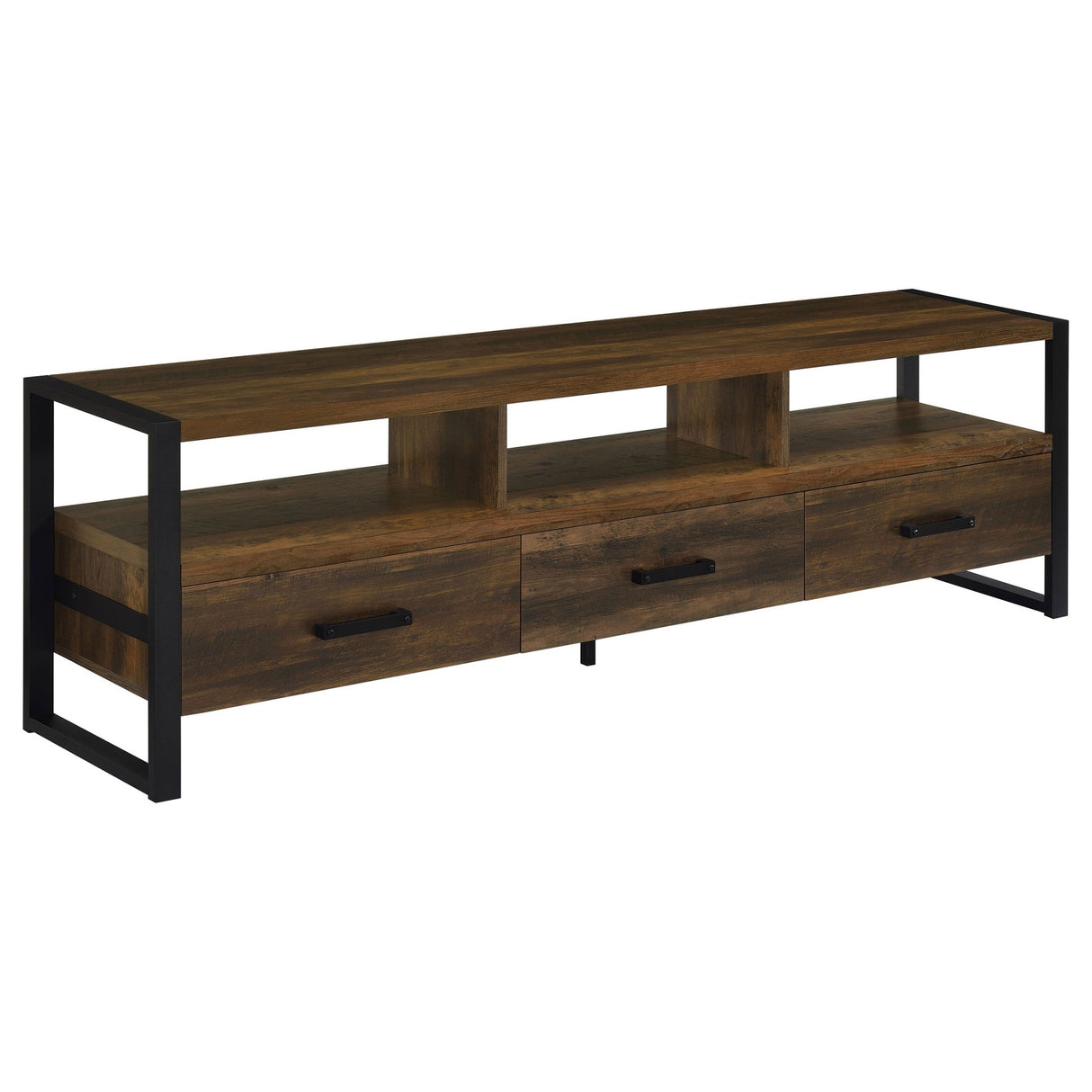 James 3 - drawer Composite Wood 71" TV Stand Dark Pine | Coaster | Home Elegance USA