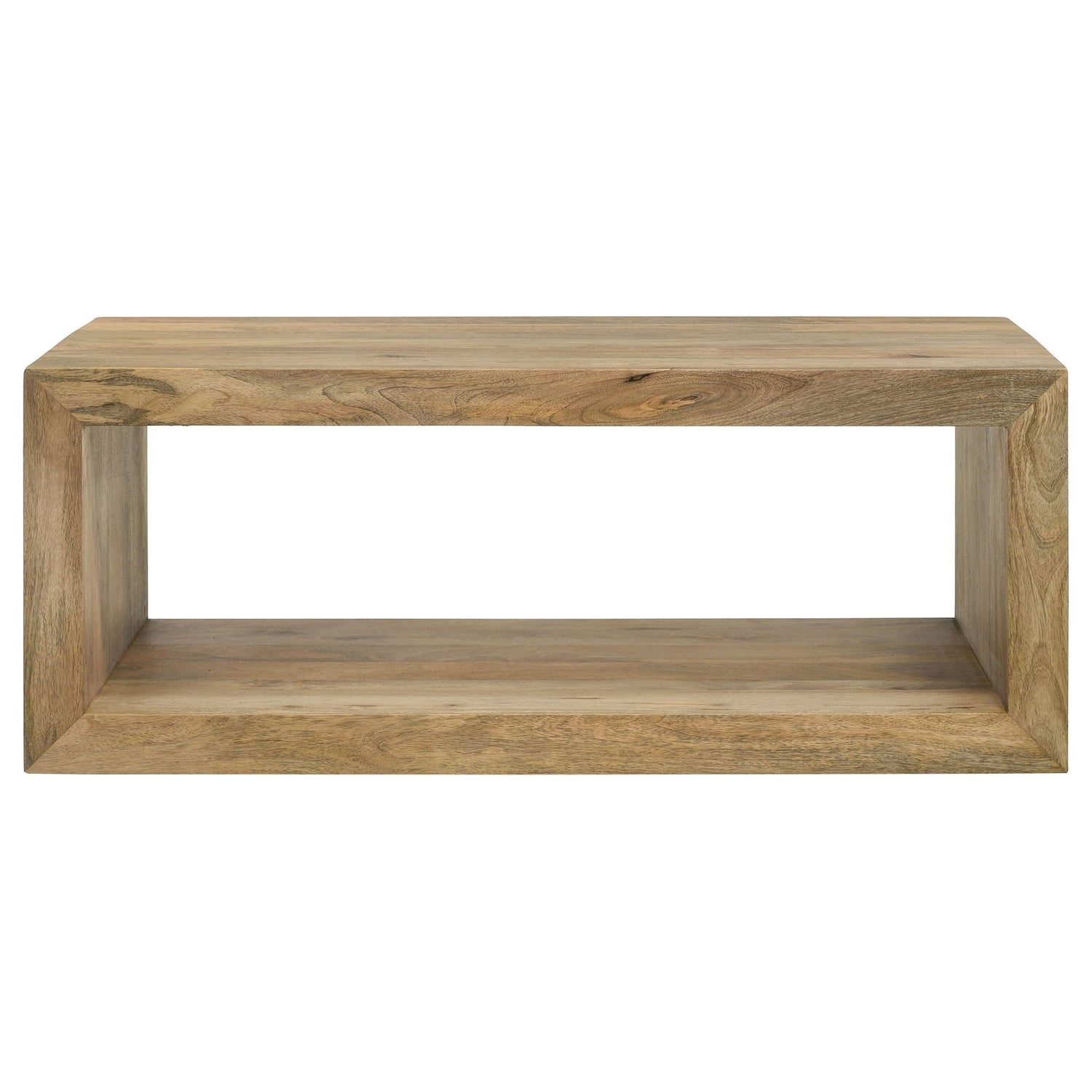 Benton Rectangular Solid Wood Coffee Table Natural | Coaster | Home Elegance USA