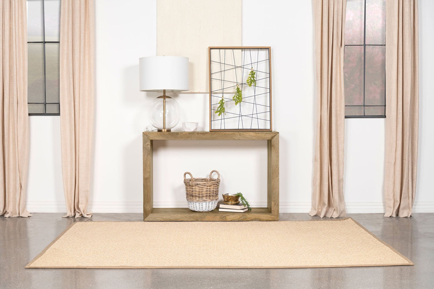 Benton Rectangular Solid Wood Sofa Table Natural | Coaster | Home Elegance USA