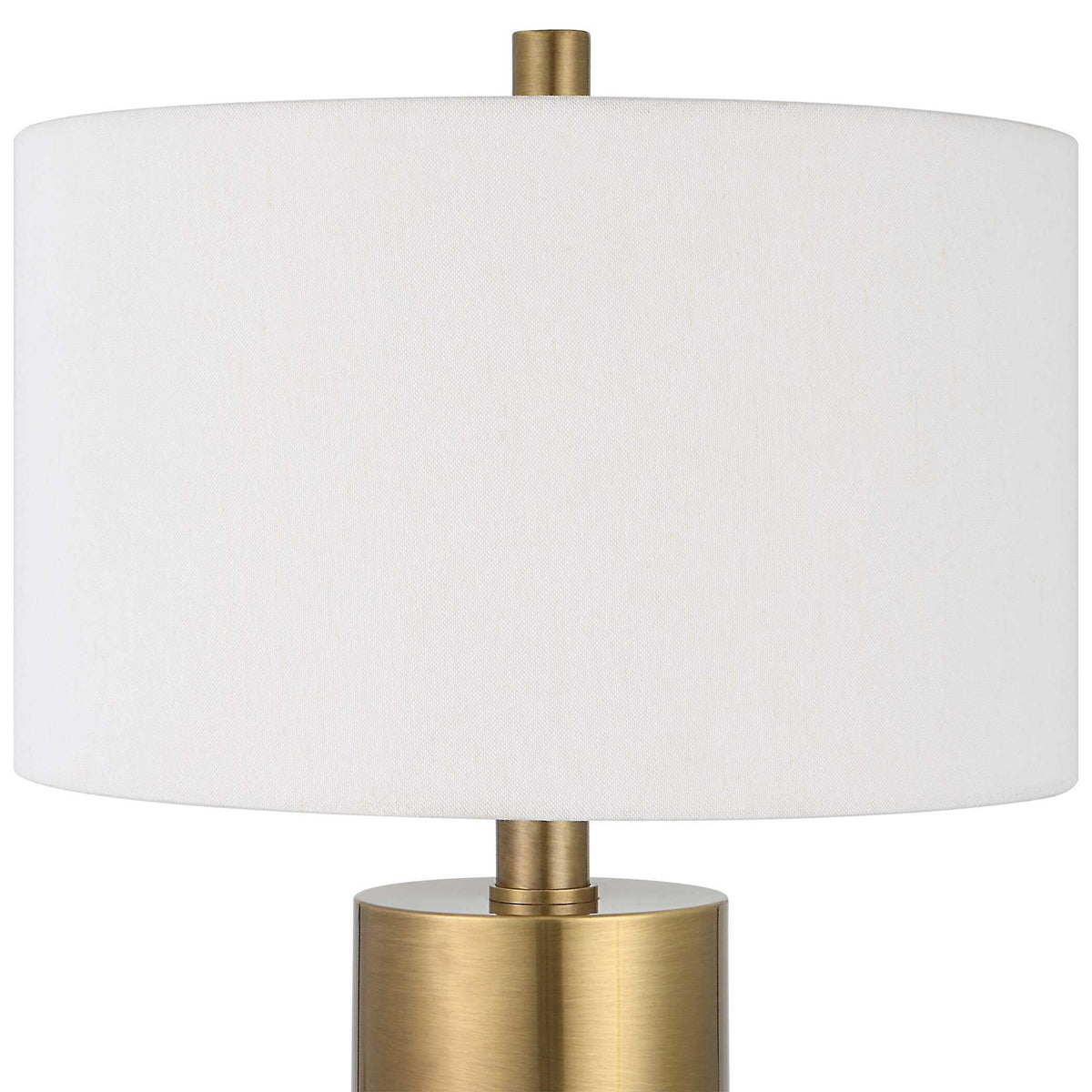 Adelia Ivory & Brass Table Lamp - Yellow by Uttermost - View 5