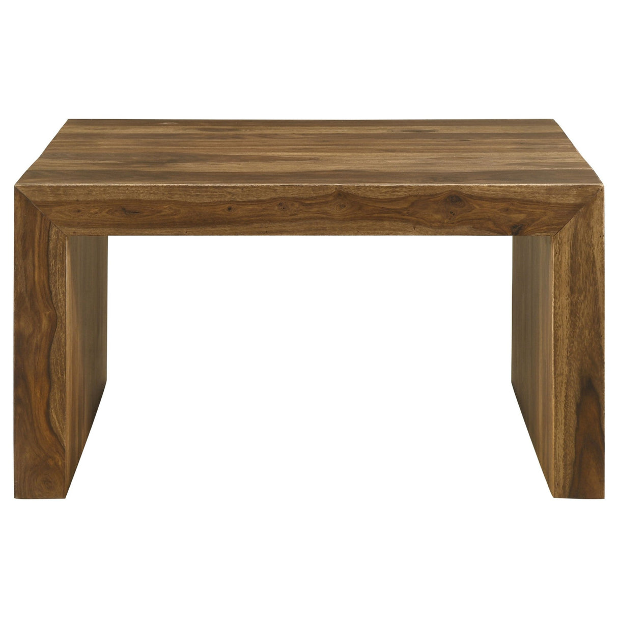 Coffee Table - Odilia Square Solid Wood Coffee Table Auburn