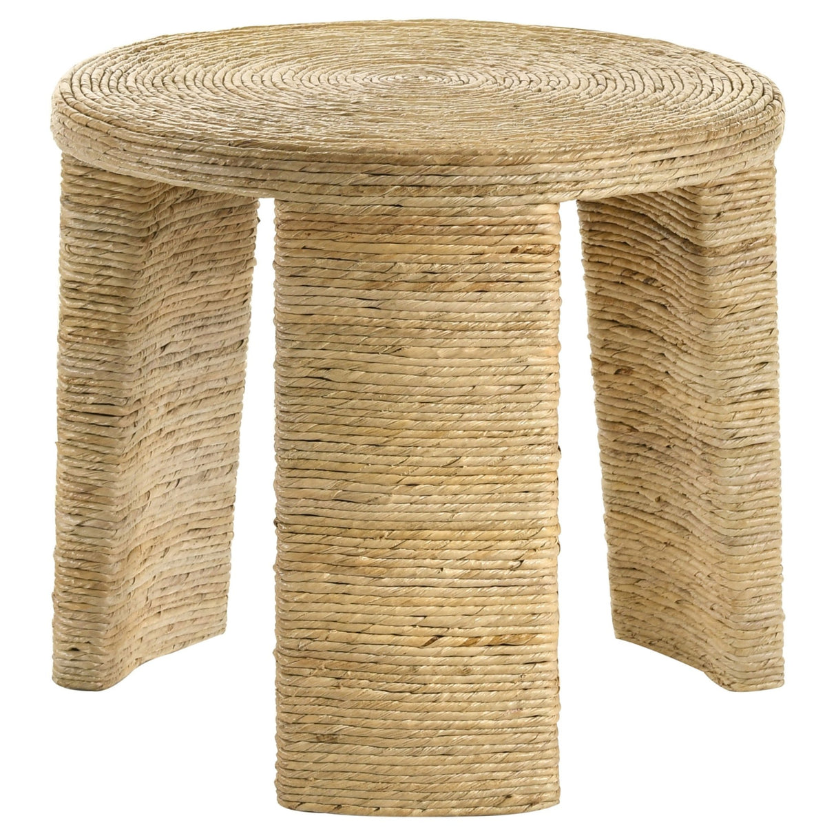 Artina Woven Rattan Round End Table Natural Brown | Coaster | Home Elegance USA