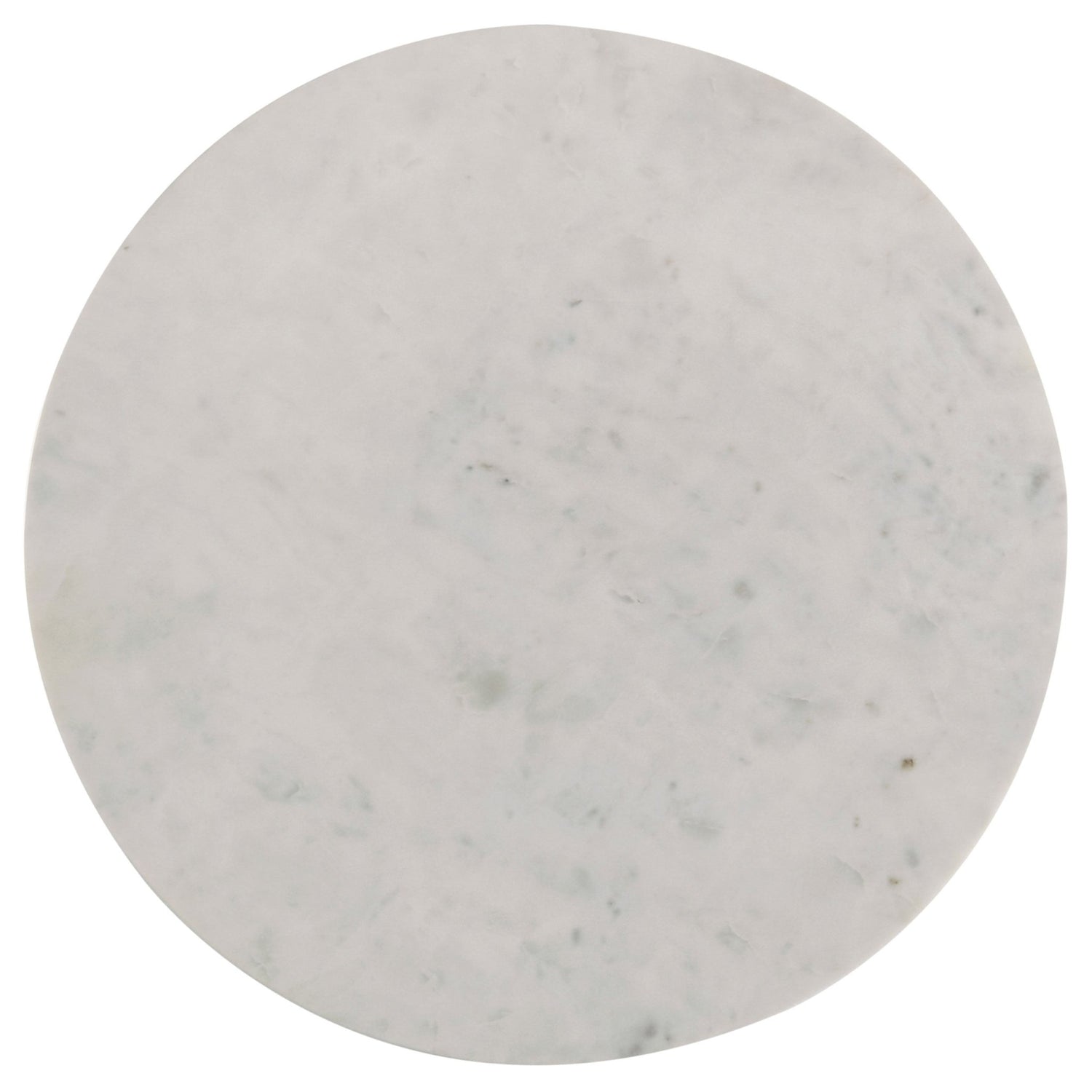 Astoria Round Genuine Marble End Table White | Coaster | Home Elegance USA