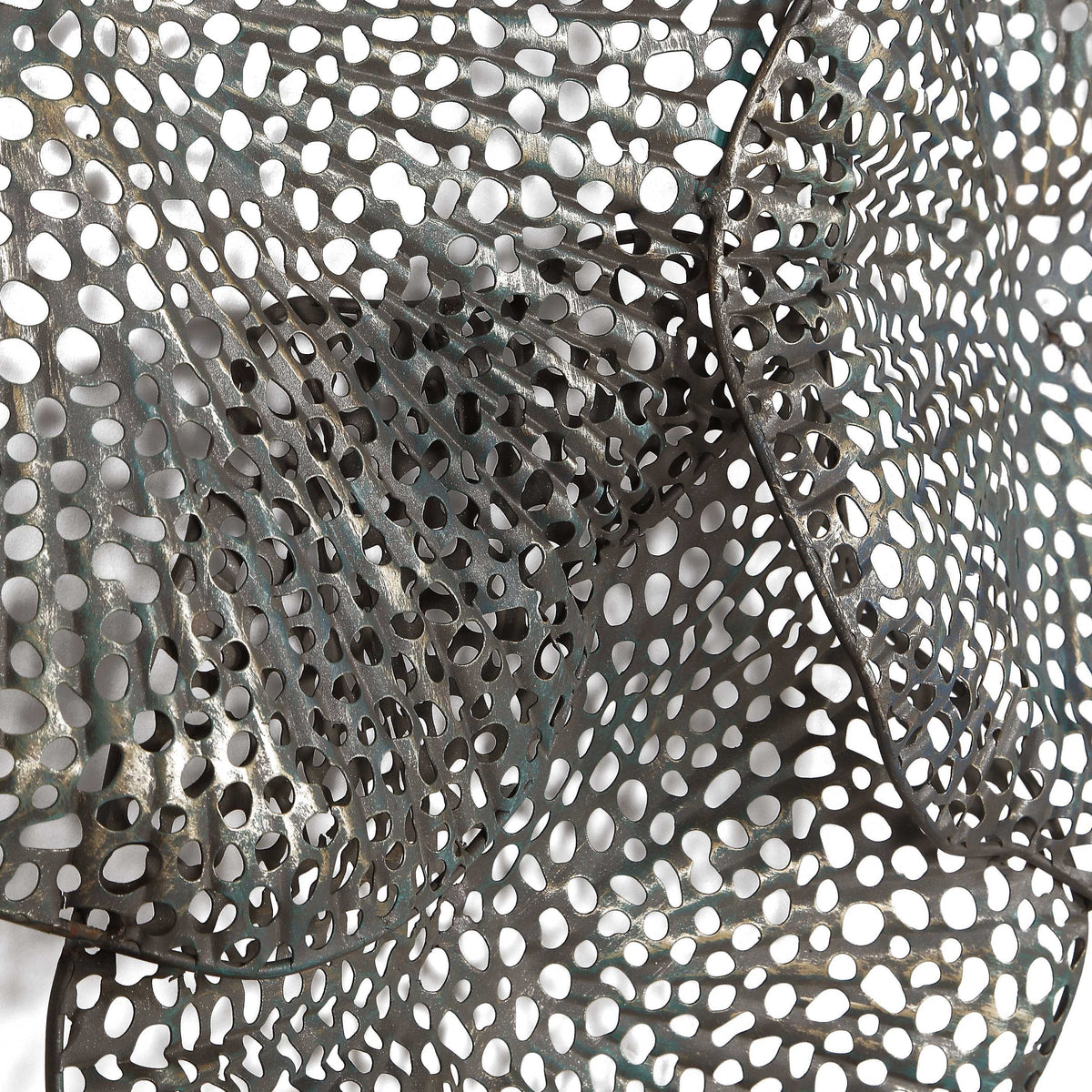 Ripley Metal Leaf Wall Art Silver - Gray by Uttermost - View 5