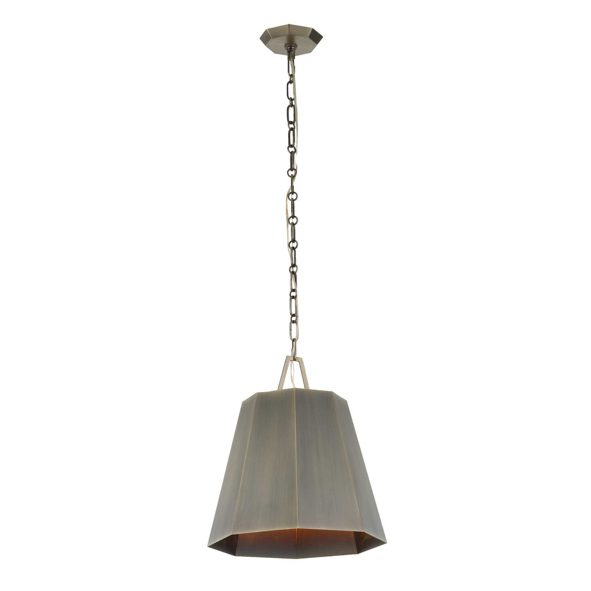 Granada 1 Light Hexagon Pendant - Dark Gray by Uttermost - View 10
