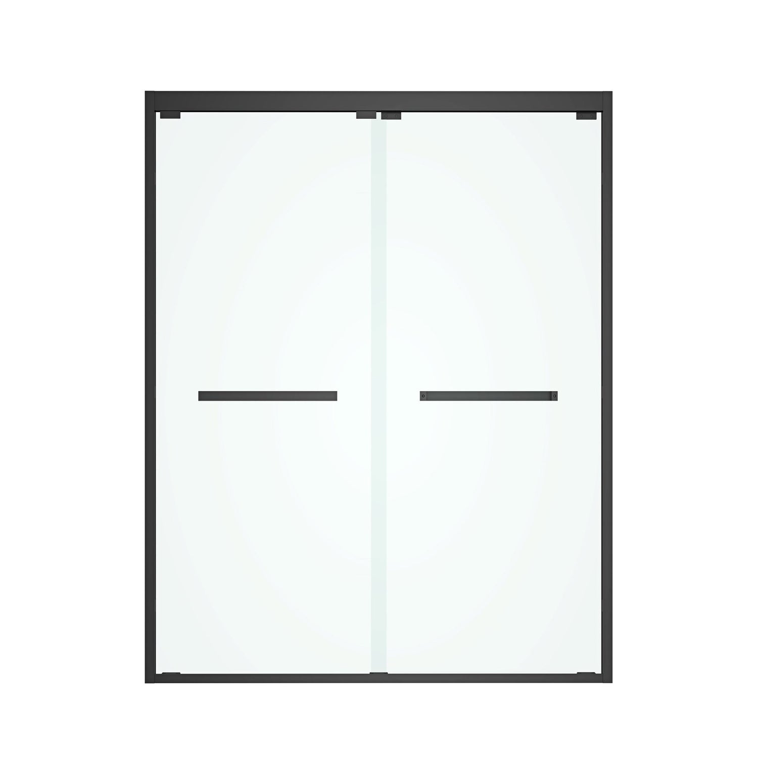 60 in. W x 76 in. HSliding Framed Shower Door in Black Finish with Clear Glass | Home Elegance USA