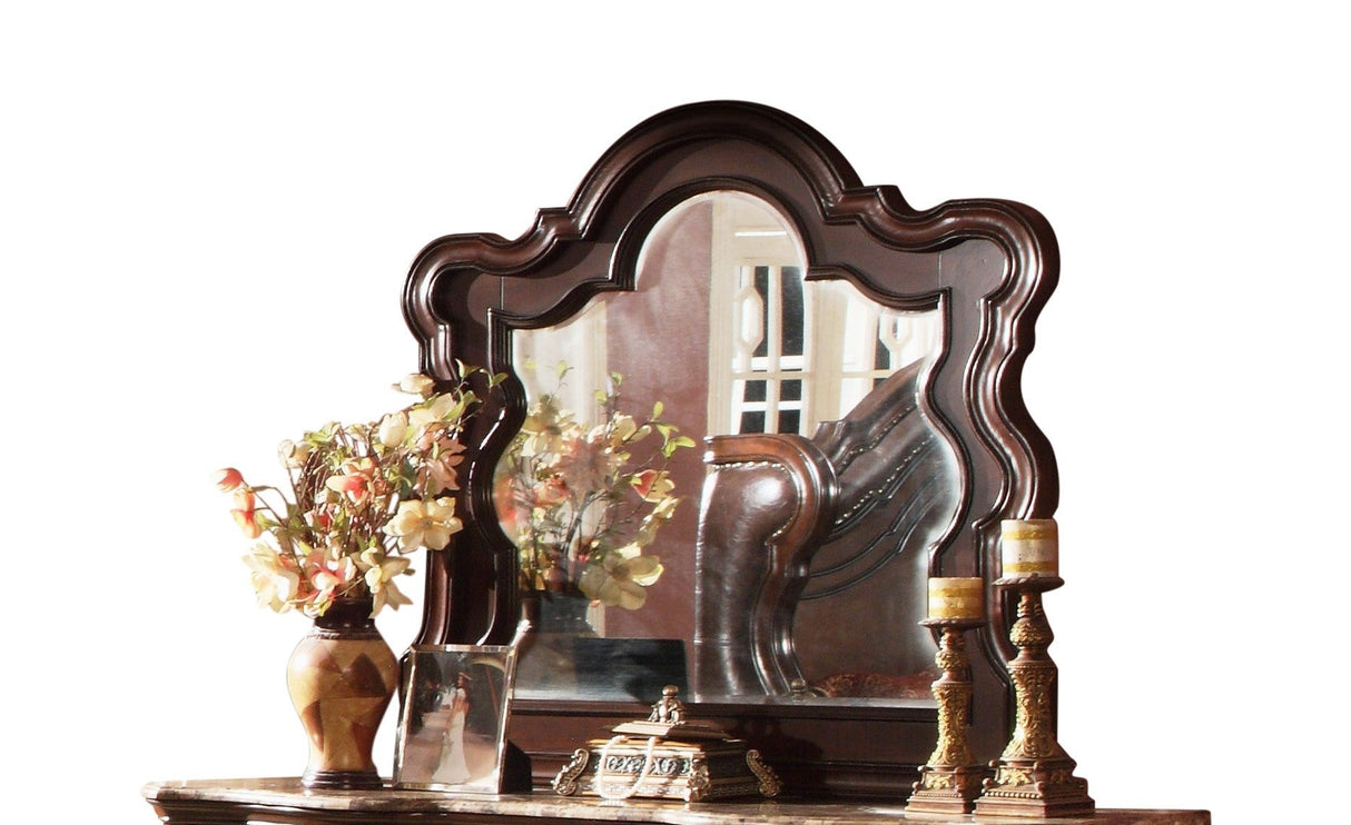 Bella Traditional Style Queen 5pc Bedroom set made with wood in Dark Walnut - sold by Home Elegance USA