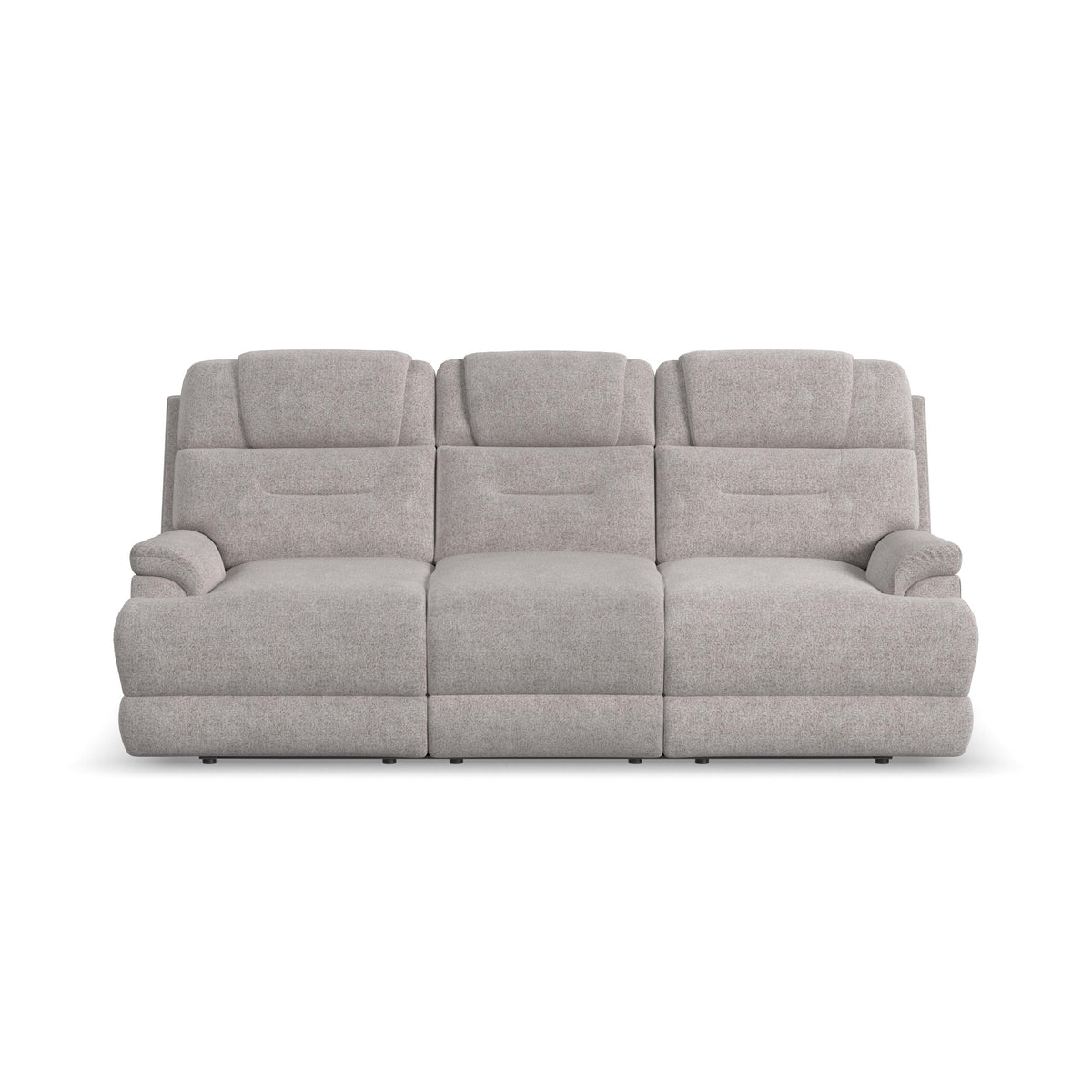 Zecliner Zofa Power Sleep Sofa With Power Headrests & Lumbar - Dove | Flexsteel