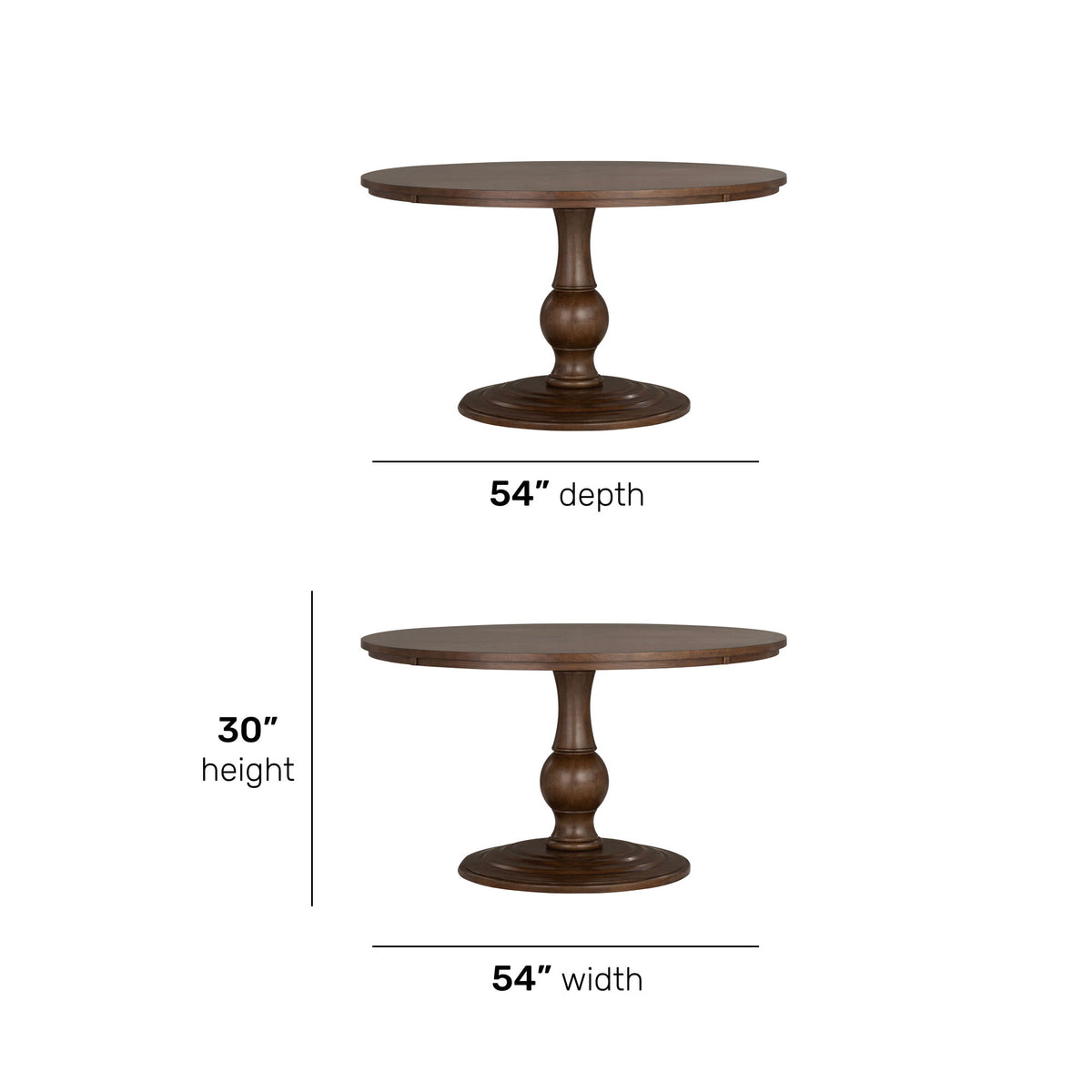 Bellevue Round Dining Table - Whiskey Brown | Flexsteel