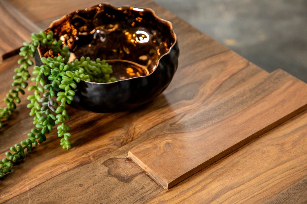 Coffee Table - Samira Wooden Square Coffee Table Natural Sheesham