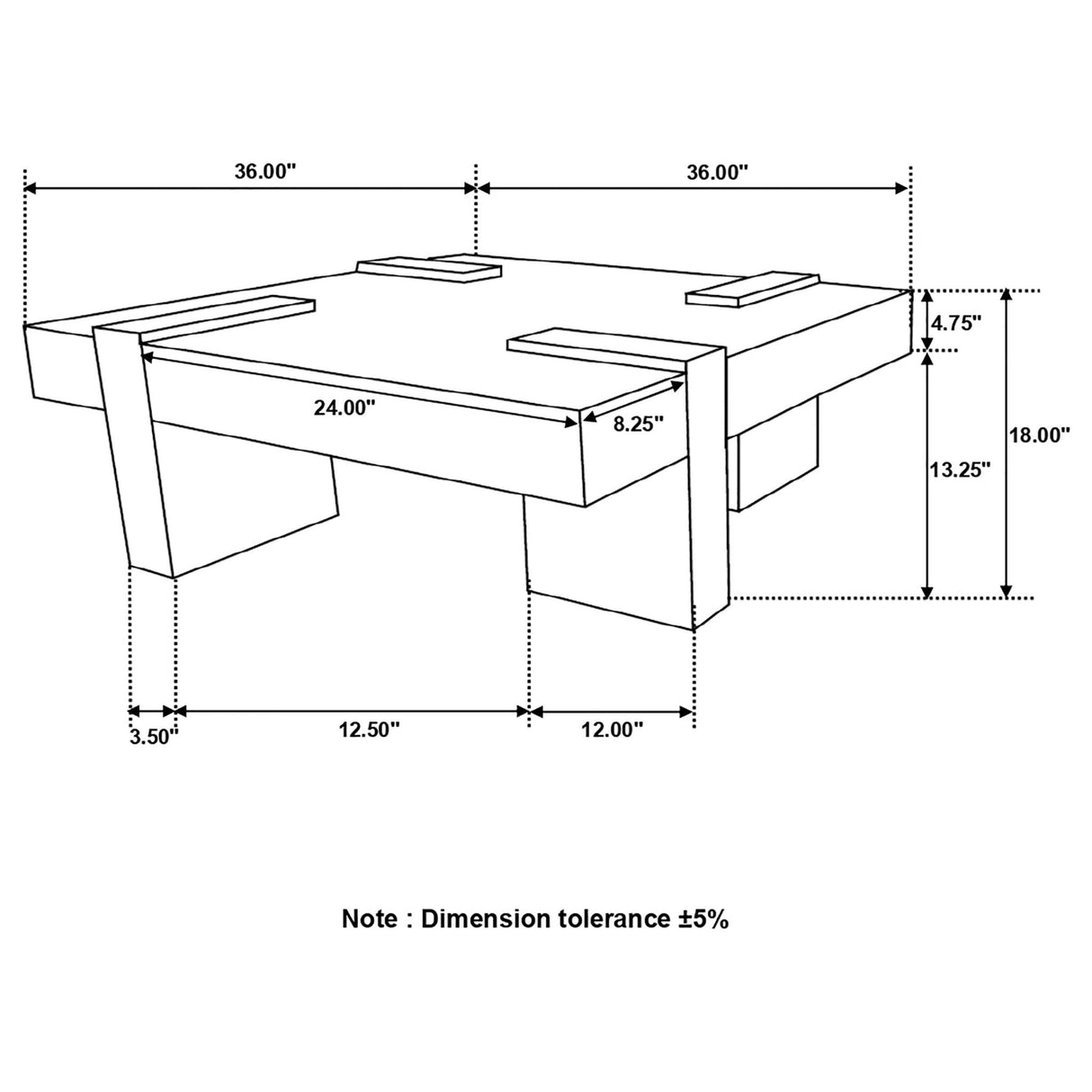 Coffee Table - Samira Wooden Square Coffee Table Natural Sheesham