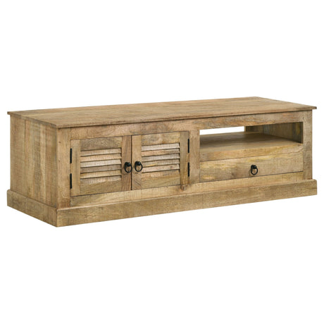 58" Tv Stand - Zabel 2 - door TV Console Natural | Coaster | Home Elegance USA