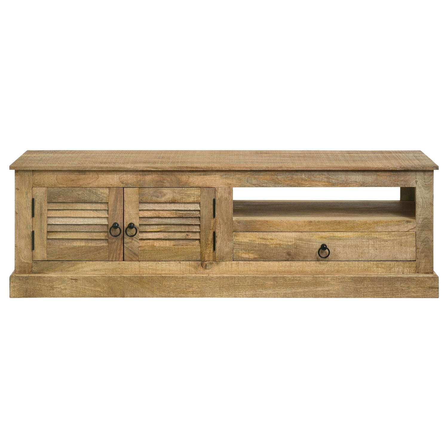 58" Tv Stand - Zabel 2 - door TV Console Natural | Coaster | Home Elegance USA