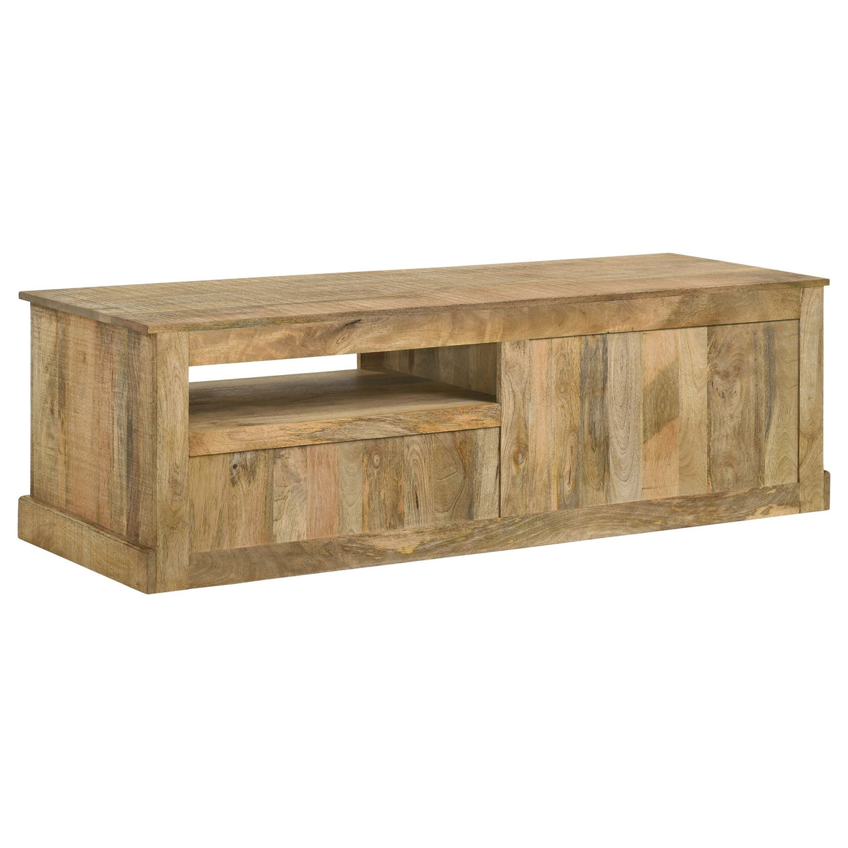 58" Tv Stand - Zabel 2 - door TV Console Natural | Coaster | Home Elegance USA