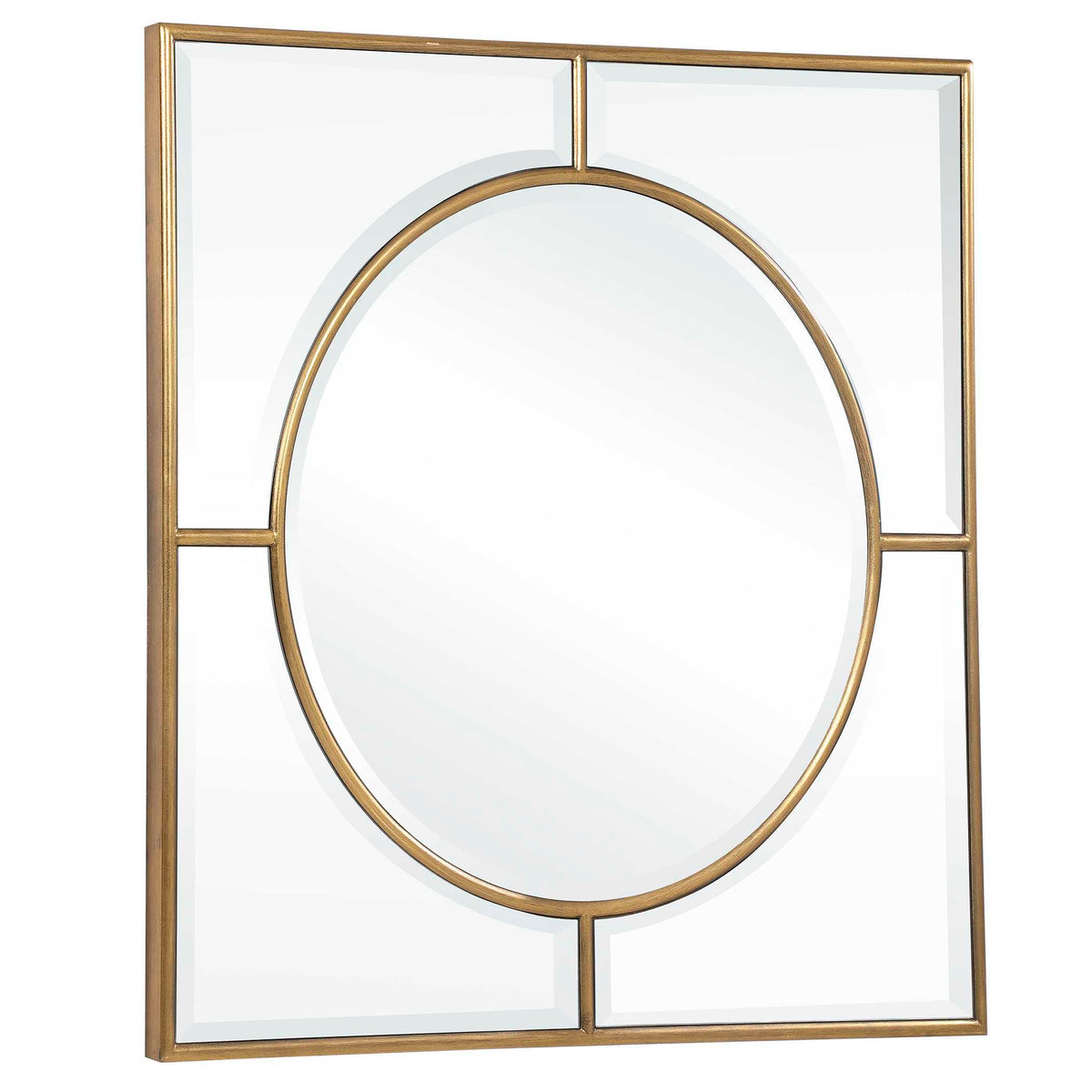 Stanford Square Mirror - Gold by Uttermost - View 4
