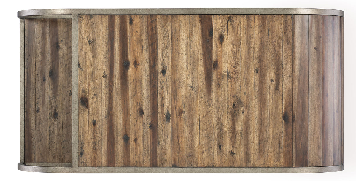 Commerce And Market Open Ended Coffee Table - Dark Brown / Gray by Hooker Furniture - View 6