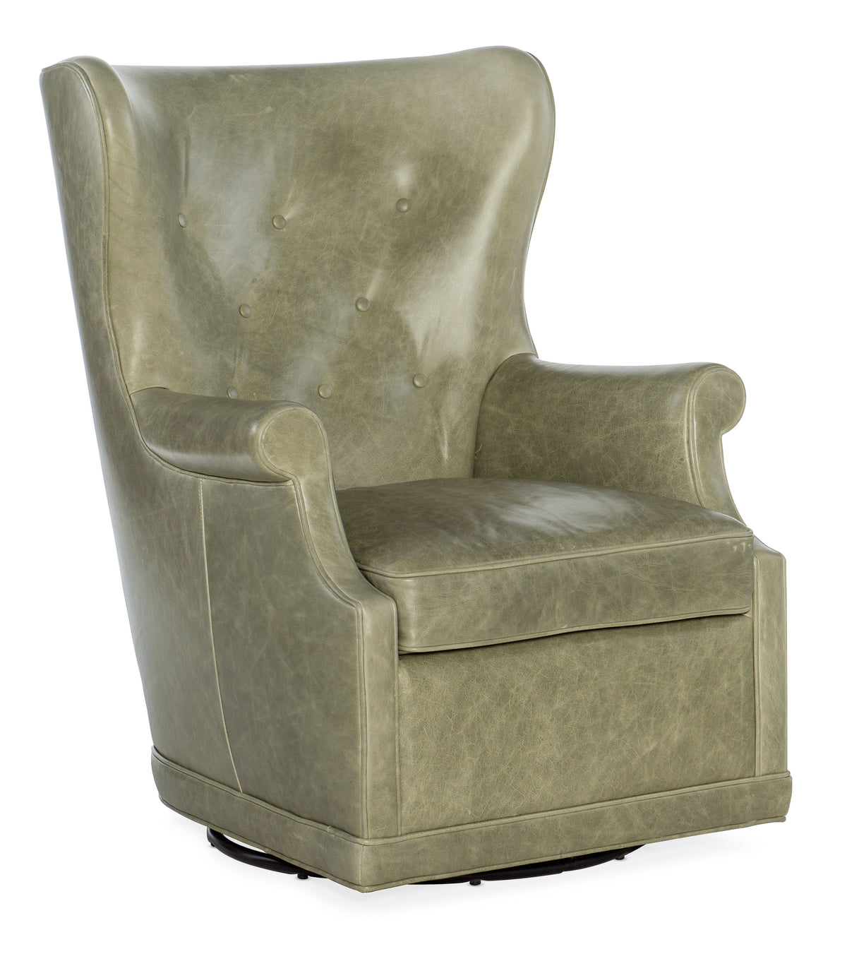 Mai Wing Swivel Club Chair - Green by Hooker Furniture - View 1