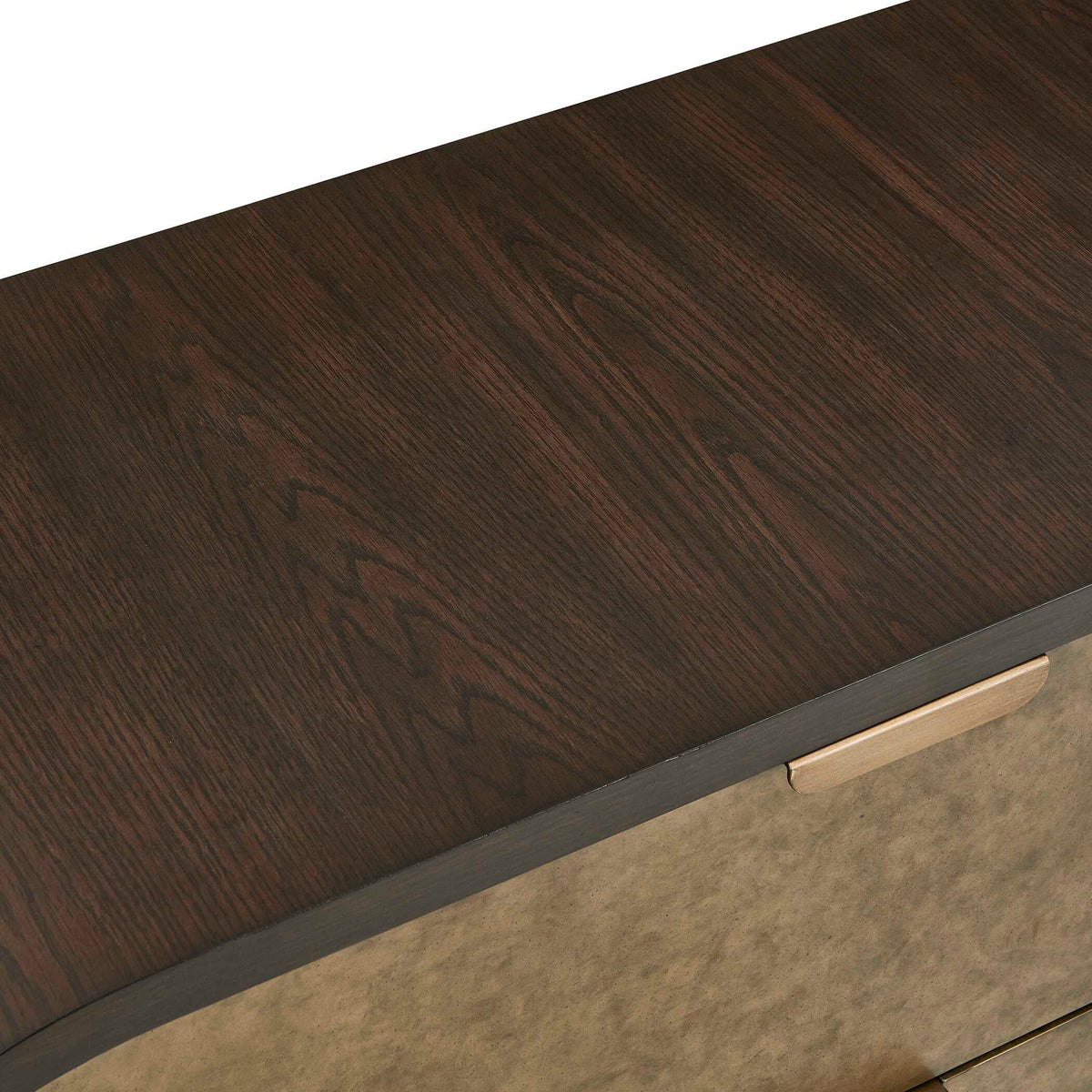 Byrams 3 Drawer Oak Chest Brown / Gold / Woodtone - Dark Brown by Uttermost - View 10