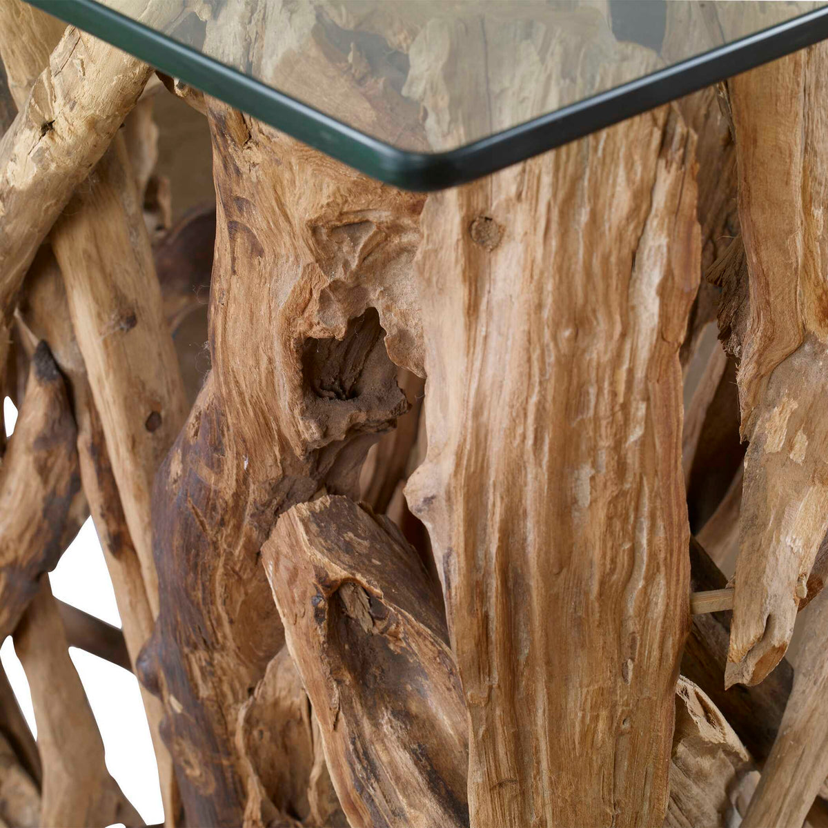 Teak Wood Console - Light Brown by Uttermost - View 7
